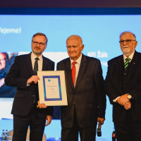 Founder of FARMAK, a.s. Jiří Žák awarded by the Czech Industry and Transport Association